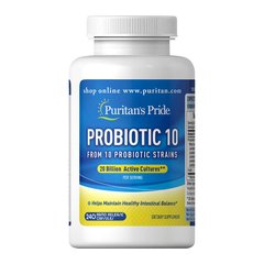 Пробиотик Puritan's Pride Probiotic 10 60 капсул