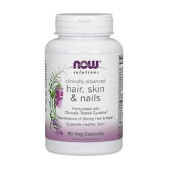 Вітаміни для волосся, шкіри і нігтів Now Foods Hair, Skin & Nails (90 капс)