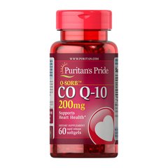 Коэнзим Q10 Puritan's Pride CO Q-10 200 mg (60 капсул) пуританс прайд