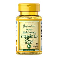 Витамин д3 Puritan's PrideVitamin D3 1000 IU 30 капсул