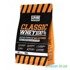 Сироватковий протеїн концентрат UNS Classic Whey 100% (750 г) класик hazelnut