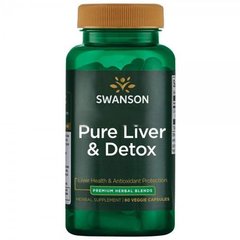 Для підтримки і детоксикації печінки Swanson Pure Liver & Detox 60 капсул