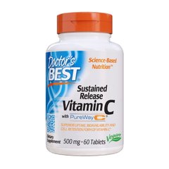 Вітамін C Doctor's BEST Sustained Release Vitamin C with PureWay-C 60 таблеток