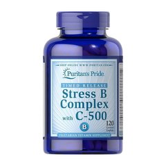 Комплекс вітаміну B Stress B Complex with C-500 Timed Release 120 капсул