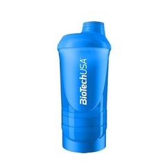 Шейкер спортивный BioTech USA "Schocking Blue" 3 in 1 (500 мл)