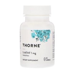 Фолиевая Кислота, Метилфолат, 5-MTHF, Thorne Research, 1 мг, 60 капсул
