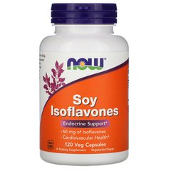 Изофлавоны сои Now Foods Soy Isoflavones 120 капсул