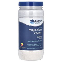 Магній, смак малина-лимон, 350 мг, Stress-X, Magnesium Powder, Trace Minerals, 240 гр