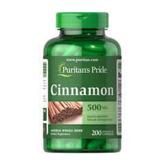 Екстракт кориці Puritan's Pride Cinnamon 500 mg (200 капс)