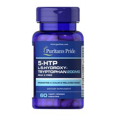 5-гідрокситриптофан Puritan's Pride 5-HTP 200 мг 60 капсул