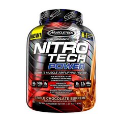 Сироватковий протеїн ізолят MuscleTech Nitro Tech Power 1810 г нітро french vanilla swirl