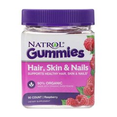 Биотин Natrol Gummies Hair, Skin & Nails (90 gummies, raspberry)