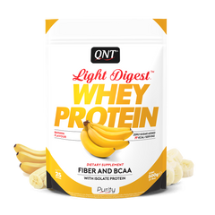 Сироватковий протеїн концентрат QNT Light Digest Whey protein 500 грам Банан