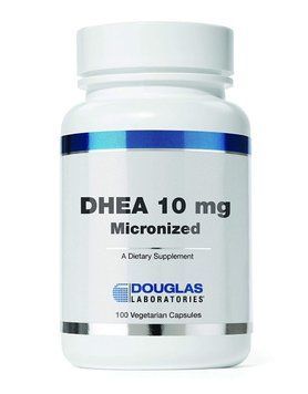 Дегидроэпиандростерон, DHEA, Douglas Laboratories, микронизированный, для поддержки иммунитета, мозга, костей, метаболизма и сухой массы тела, 10 мг, 100 капсул