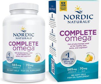 Омега 3 6 9 (лимон), Complete Omega, Nordic Naturals, 1000 мг, 180 капсул