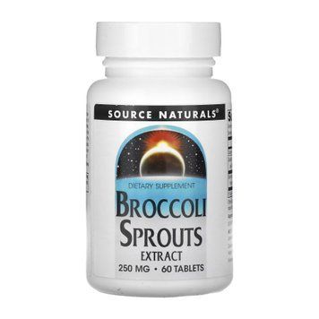 Екстракт Броколі Source Naturals Broccoli Sprouts Extract 250 mg 60 Таблеток