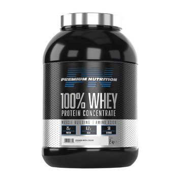 Сироватковий протеїн концентрат Premium Nutrition 100% Whey Protein Concentrate 2000 г white chocolate cranberry