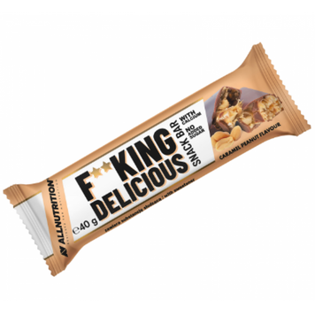 Фітнес батончик AllNutrition Fucking Delicious Snack Bar 40 г Caramel Peanut
