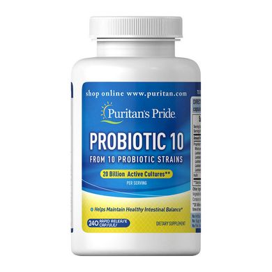 Пробіотики Puritan's Pride Probiotic 10 60 капсул