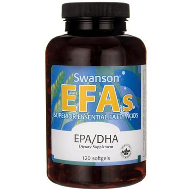 Омега-3 Swanson EFA EPA/DHA 180/120 mg 120 капс Lemon