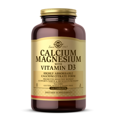Кальцій магній Д3 Solgar Calcium Magnesium with Vitamin D3 (300 таб)