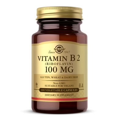 Вітамін В2 Solgar Vitamin B2 100 mg (100 капс) рибофлавін
