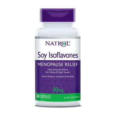 Соевые Изофлавоны Natrol Soy Isoflavones Menopause Relief 50 mg 60 капсул