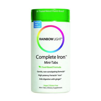 Залізо Rainbow Light Complete Iron 60 міні таблеток