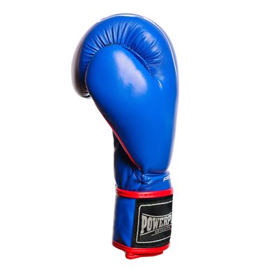 Боксерські рукавиці PowerPlay 3018 Сині 12 унцій
