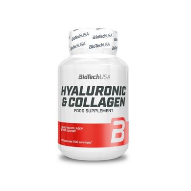 Гіалуронова кислота і колаген BioTech Hyaluronic Collagen 100 капсул