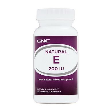 Вітамін Е GNC Natural E -200 100 капсул