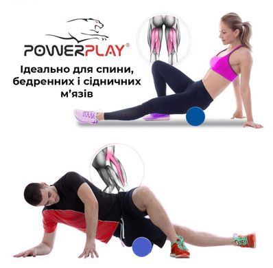 Ролик для йоги и пилатеса PowerPlay 4021 (90*15см) Черный