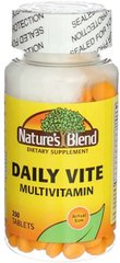 Комплекс вітамінів і мінералів Nature's Blend Daily Vite Multivitamin 250 таблеток