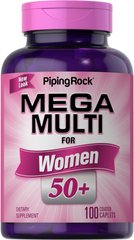Витамины для женщин Piping Rock Woman's Mega Multi 50 Plus 100 каплет