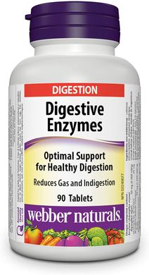 Пищеварительные ферменты Webber Naturals Digestive Enzymes 90 таблеток