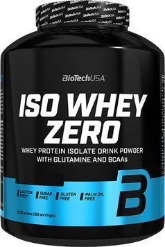 Сывороточный протеин изолят Biotech Iso Whey Zero 2270 грамм бисквит