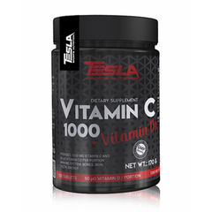 Витамин C + D Tesla Vitamin C 1000+Vitamin D3 100 таблеток