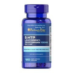 5-гидрокситриптофан Puritan's Pride 5-HTP 100 мг (120 капсул) пуританс прайд