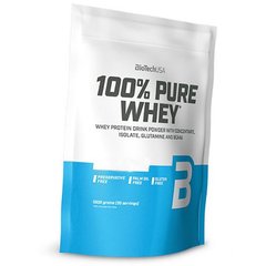 Сывороточный протеин концентрат BioTech 100% Pure Whey 1000 грамм Каштан