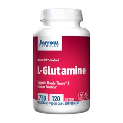 Глютамін Jarrow Formulas L-Glutamine 750 mg 120 капсул