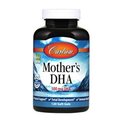 Омега 3 Carlson Labs Mother's DHA 500 mg 120 капсул