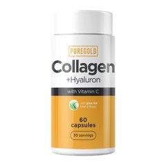 Пептиди колагену та гіалуронова кислота Pure Gold Collagen + Hyaluron 60 капсул