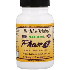 Біла Квасоля Фаза 2, Phase 2, Healthy Origins, 500 мг, 90 капсул