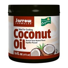 Органічне Кокосове Масло, Без запаху, Organic Coconut Oil, Expeller Pressed, Jarrow Formulas, 473 гр