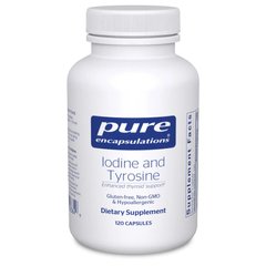 Йод та тирозин Pure Encapsulations Iodine and Tyrosine 120 капсул