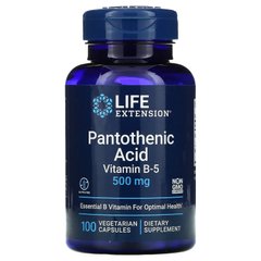 Пантотеновая кислота Life Extension (Pantothenic acid) 500 мг 100 капсул
