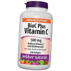 Вітамін C Webber Naturals BioC + Vitamin C 500 mg 220 капсул