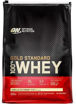 Сывороточный протеин изолят Optimum Nutrition Gold Standard 100% Whey 4540 г vanilla ice cream