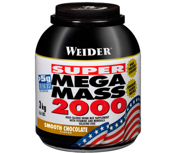 Гейнер для набора массы Weider Mega Mass 2000 3000 г мега масс smooth chocolate
