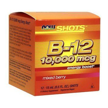 Вітамін Б12 Now Foods B-12 10000 mсg 12 х 15 мл Ягоди